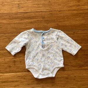 Little Me “Puppy Dog” Long Sleeve Onesie, Size 3M